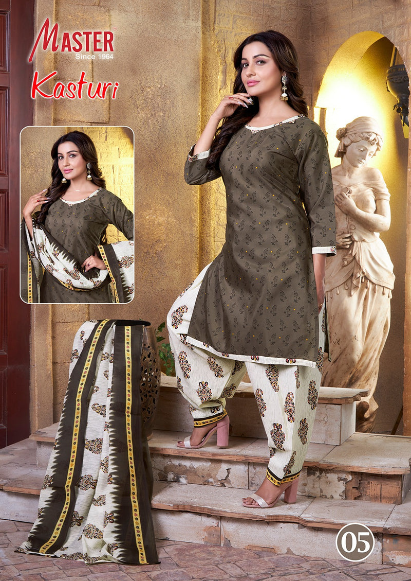 Master Kasturi Cotton Fancy Ready Made Patiyala Salwar Suits