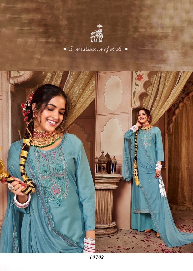 Kalarang Fashion Kritika Silk Cotton Fancy Designer Work Salwar Suits