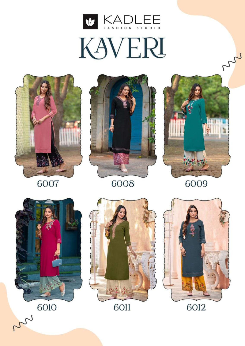 Kadlee Fashion Kaveri Vol 2 Heavy Rayon Embroidered Kurti