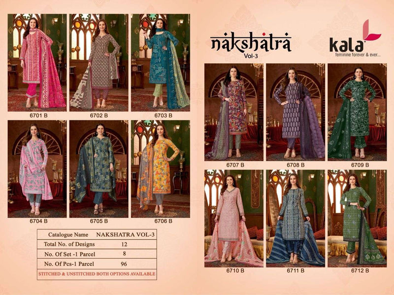 Kala Fashion Nakshatra Vol 3 Pure Cotton Batik Print Casual Wear Suit