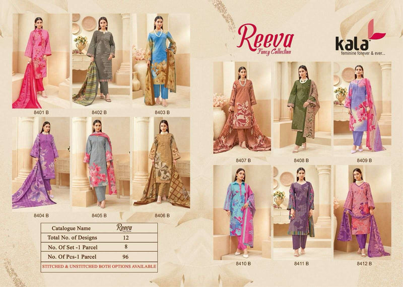 Kala Fashion Reeva Premium Cotton Printed Casual Wear Salwar Suit