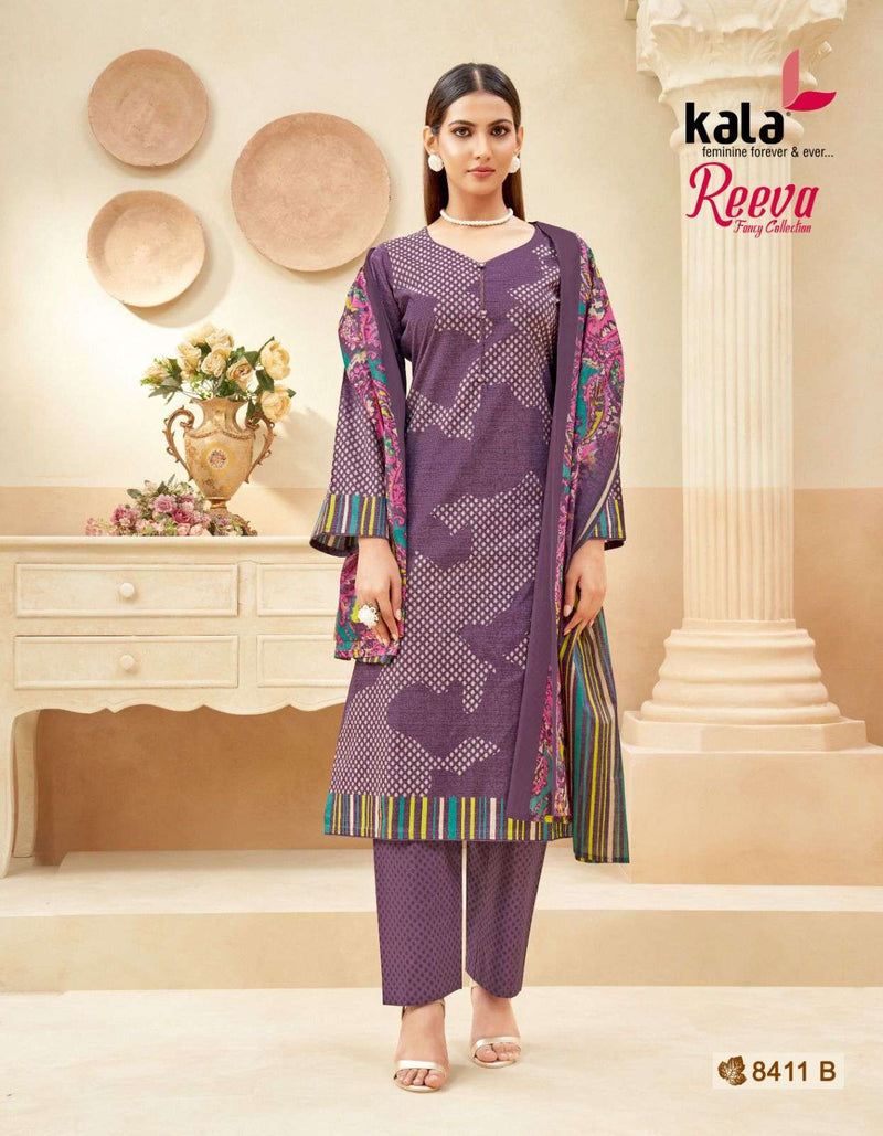 Kala Fashion Reeva Premium Cotton Printed Casual Wear Salwar Suit