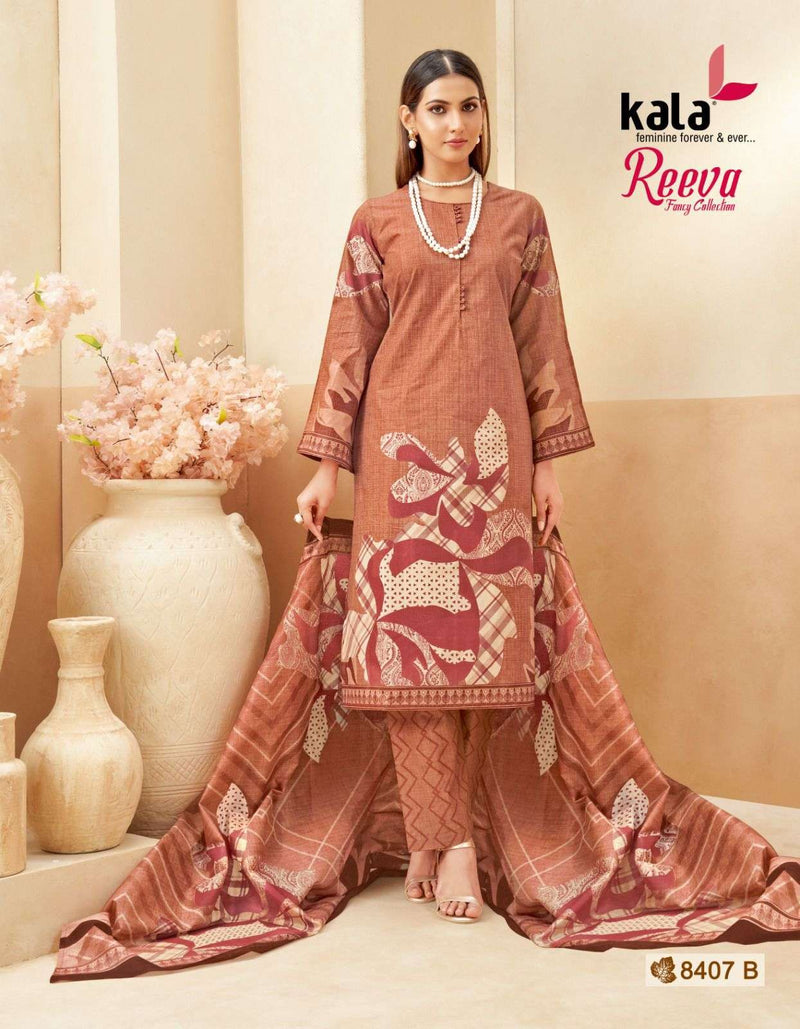 Kala Fashion Reeva Premium Cotton Printed Casual Wear Salwar Suit