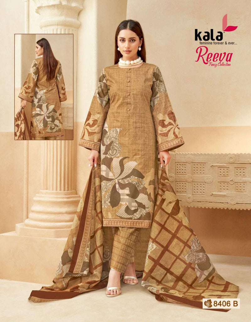 Kala Fashion Reeva Premium Cotton Printed Casual Wear Salwar Suit