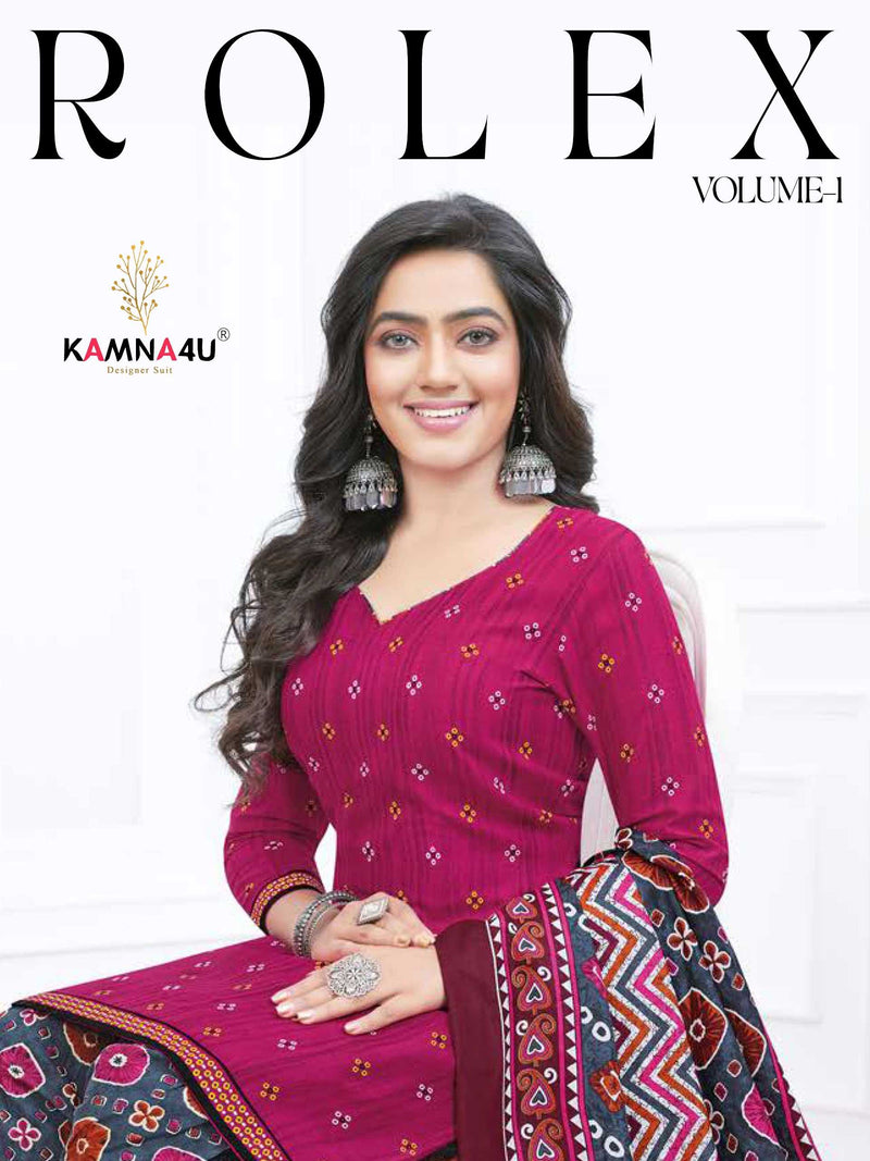 Kamana4u Rolex Vol 1 Cotton Digital Printed Heavy Designer Combo Set Of Pret Kurti