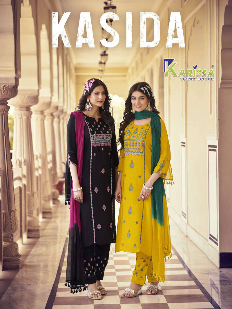 Karissa Kasida  Designer Party Wear Combo Set Kurti