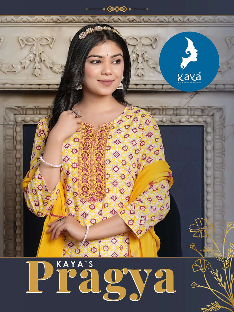 Kaya Pragya Cotton Print Fancy Combo Set Designer Kurti