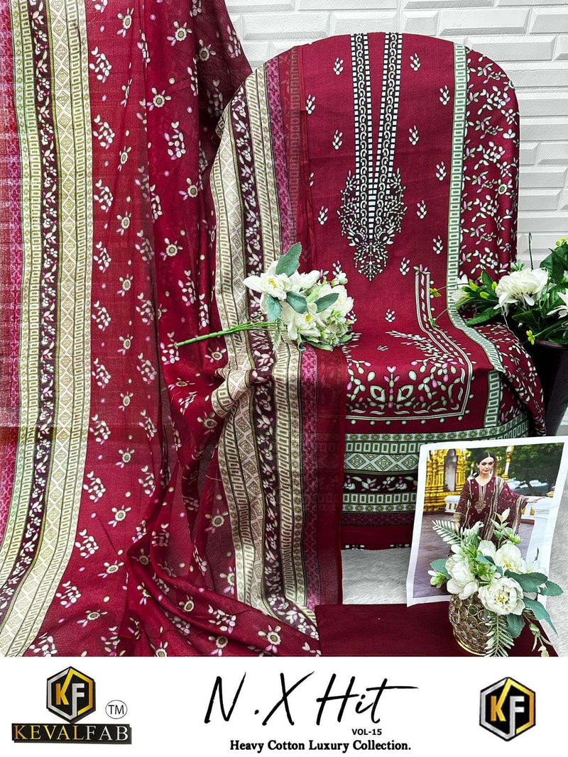Keval Fab K Kasha Nx Hit Vol 15 Pure Cotton Printed Salwar Suit