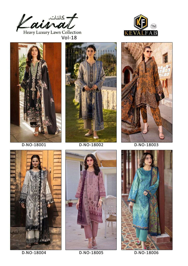 Keval Fab Kainat Vol 18 Heavy Lawn Cotton Printed Casual Suit