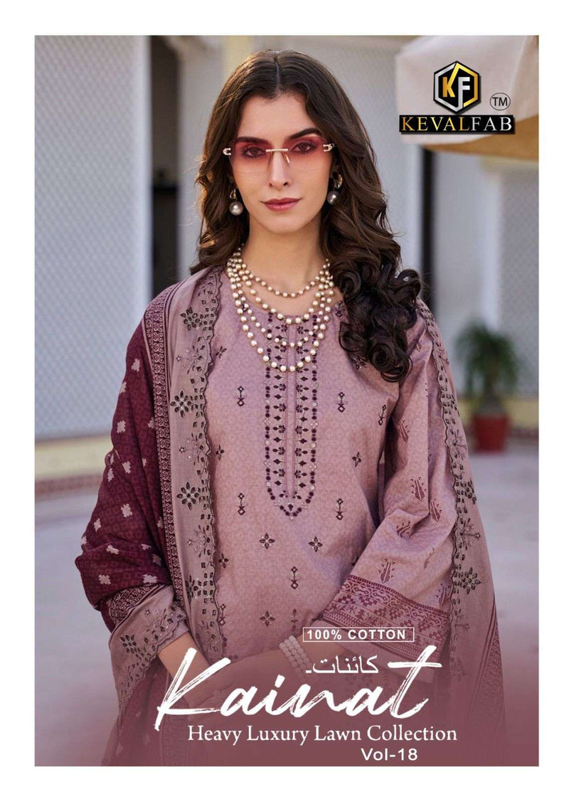 Keval Fab Kainat Vol 18 Heavy Lawn Cotton Printed Casual Suit