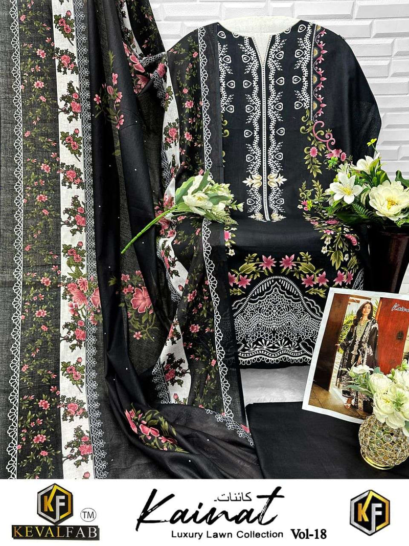 Keval Fab Kainat Vol 18 Heavy Lawn Cotton Printed Casual Suit