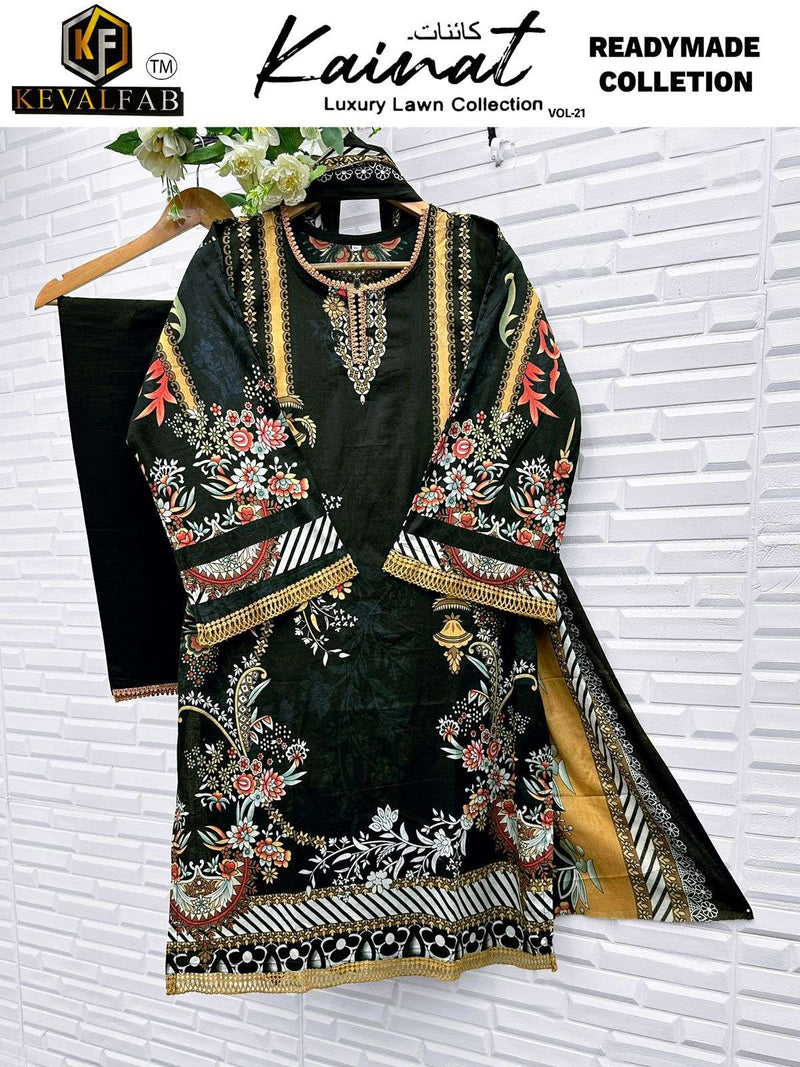 Keval Fab Kainat Vol 21 Pure Lawn Prined Cotton Readymade Pret Kurti