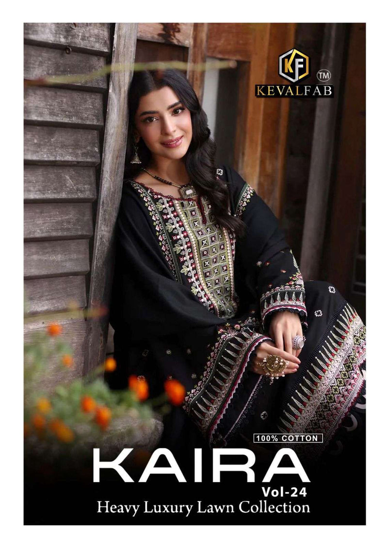 Keval Fab Kaira Vol 24 Heavy Lawn Cotton Printed Salwar Suit