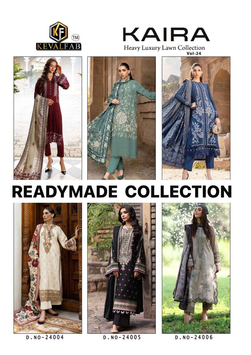 Keval Fab Kaira Vol 24 Heavy Lawn Cotton Printed Salwar Suit