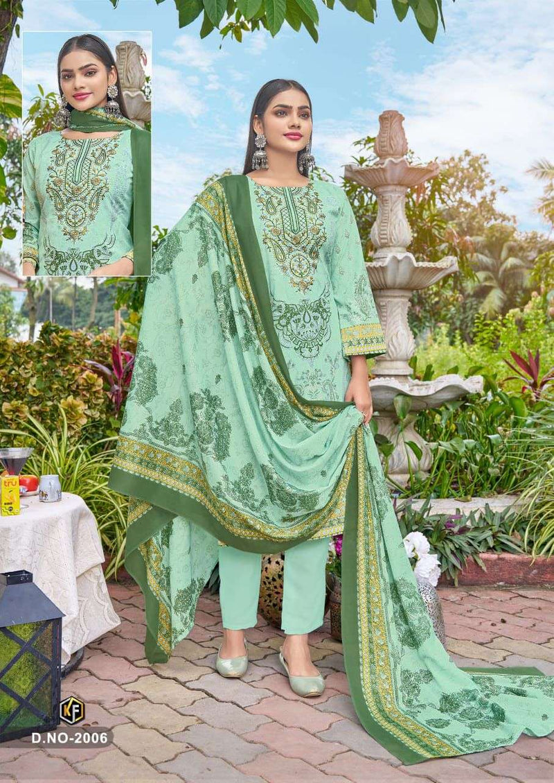 Keval Fab M Prints Vol 2 Premium Cotton Embroidered Karachi Salwar Kameez