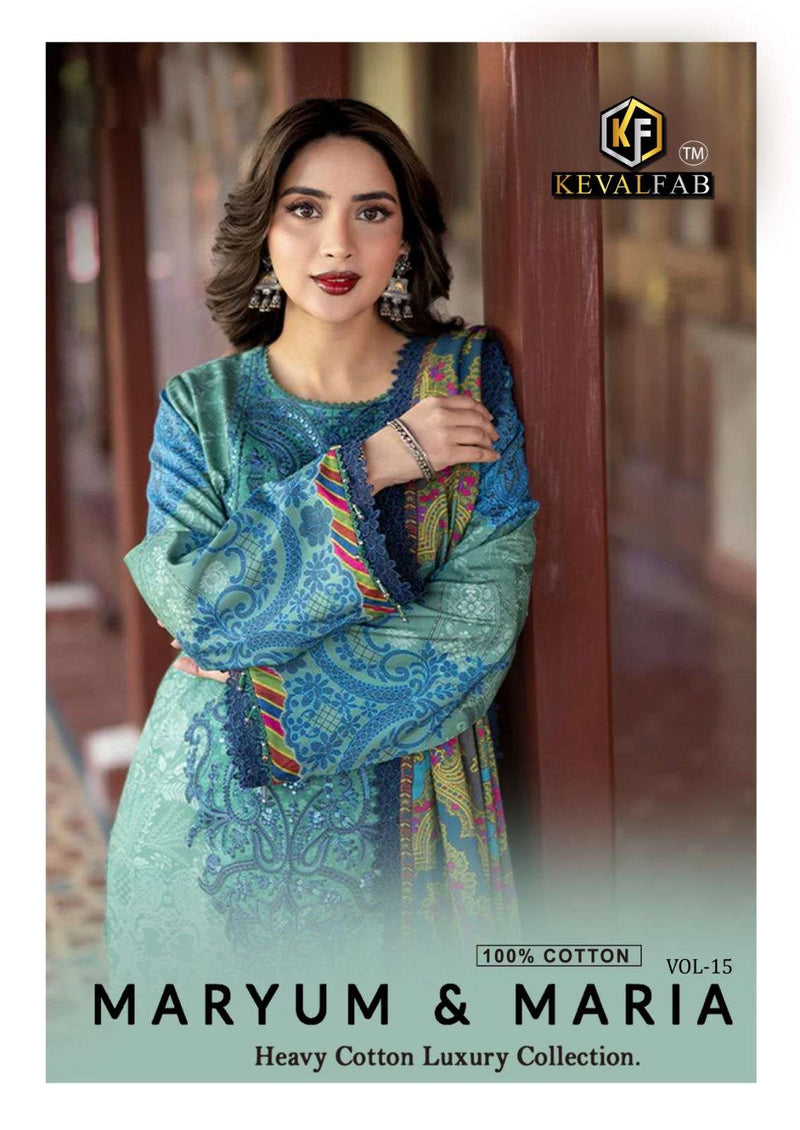 Keval Fab Maryam & Maria Vol 15 Heavy Cotton Printed Salwar Suit