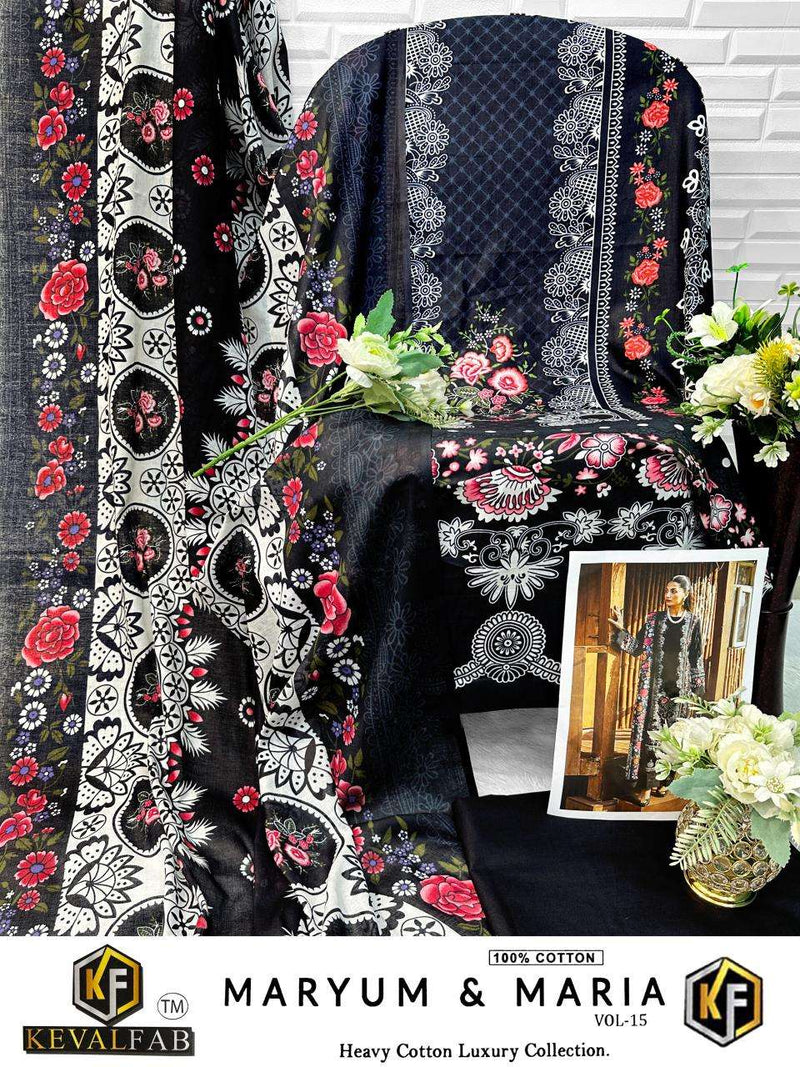 Keval Fab Maryam & Maria Vol 15 Heavy Cotton Printed Salwar Suit