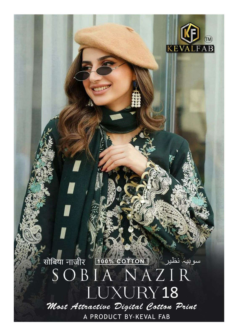 Keval Fab Sobia Nazir Vol 18 Heavy Cotton Print Salwar Kameez