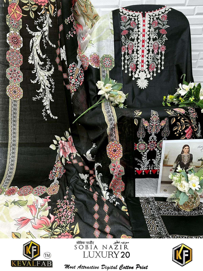 Keval Fabs Sobia Nazir Vol 20 Pure Cotton Printed Salwar Kameez