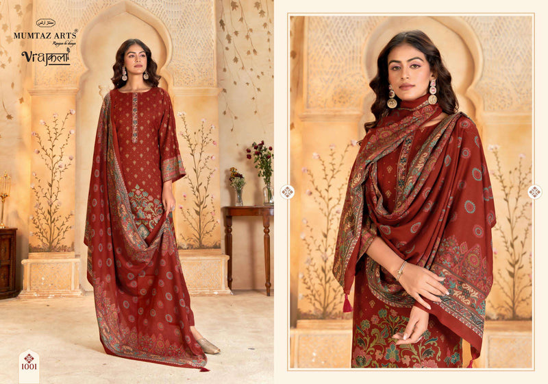 Kimkhaab Viscose Pashmina Suit Set – Designer Embroidery & Twill Bottom | Mumtaz Arts