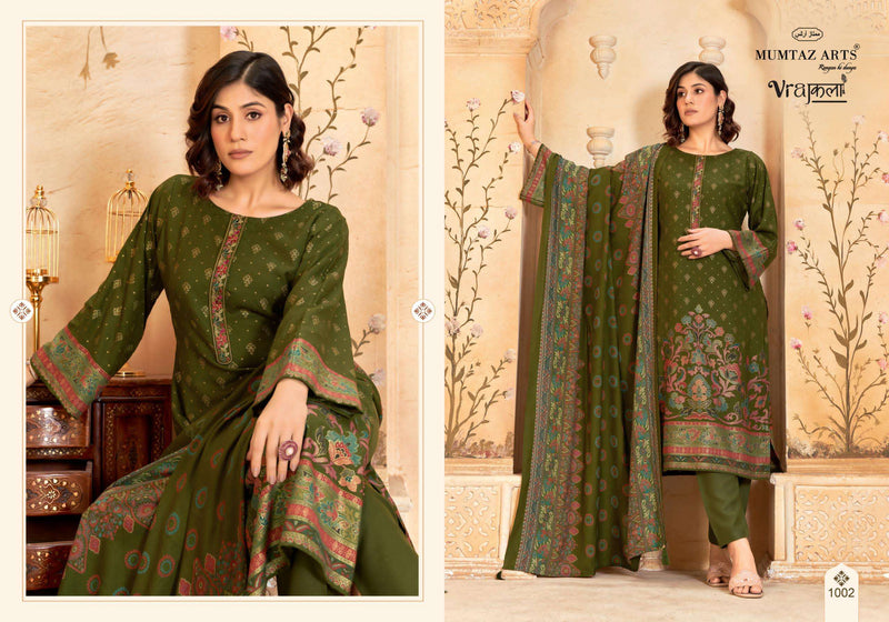 Kimkhaab Viscose Pashmina Suit Set – Designer Embroidery & Twill Bottom | Mumtaz Arts