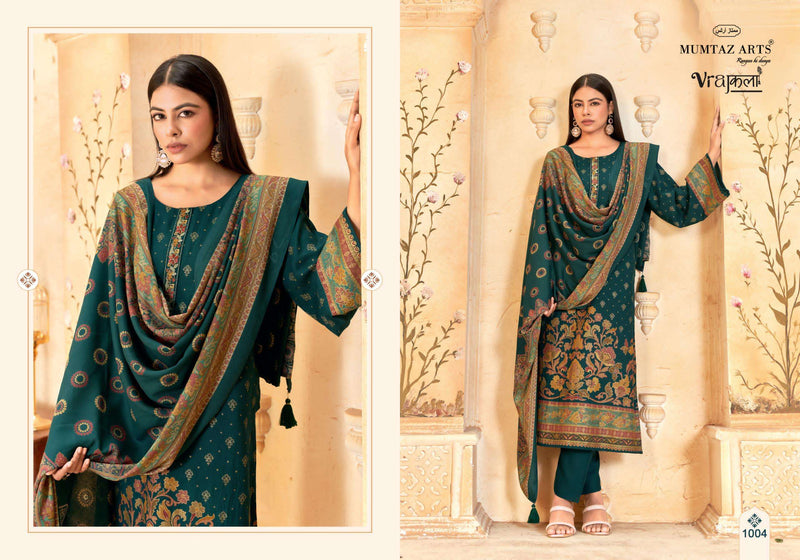 Kimkhaab Viscose Pashmina Suit Set – Designer Embroidery & Twill Bottom | Mumtaz Arts