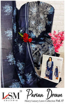 LSM Galleria Parian Dream Vol.17 – Heavy Luxury Lawn Collection 2025 | Premium Unstitched Suits