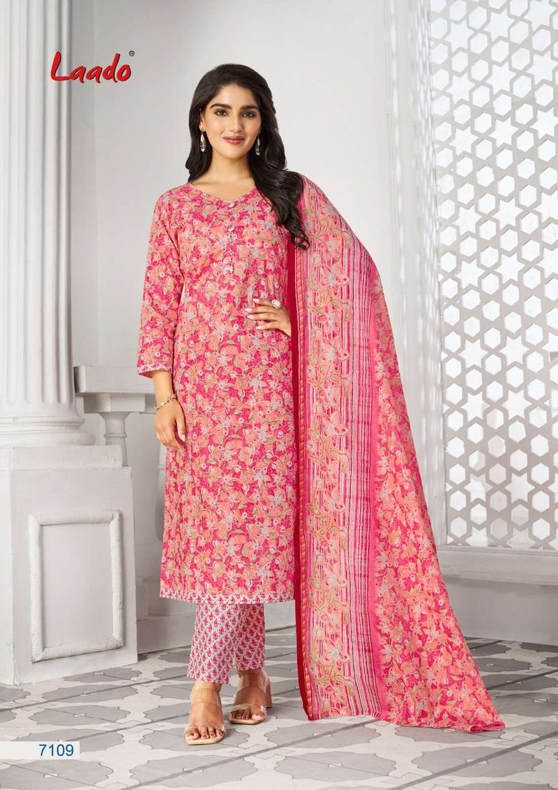 Laado Vol 71 Cotton Printed Regular Wear And Digital Printed Fancy Designer Salwar Kameez