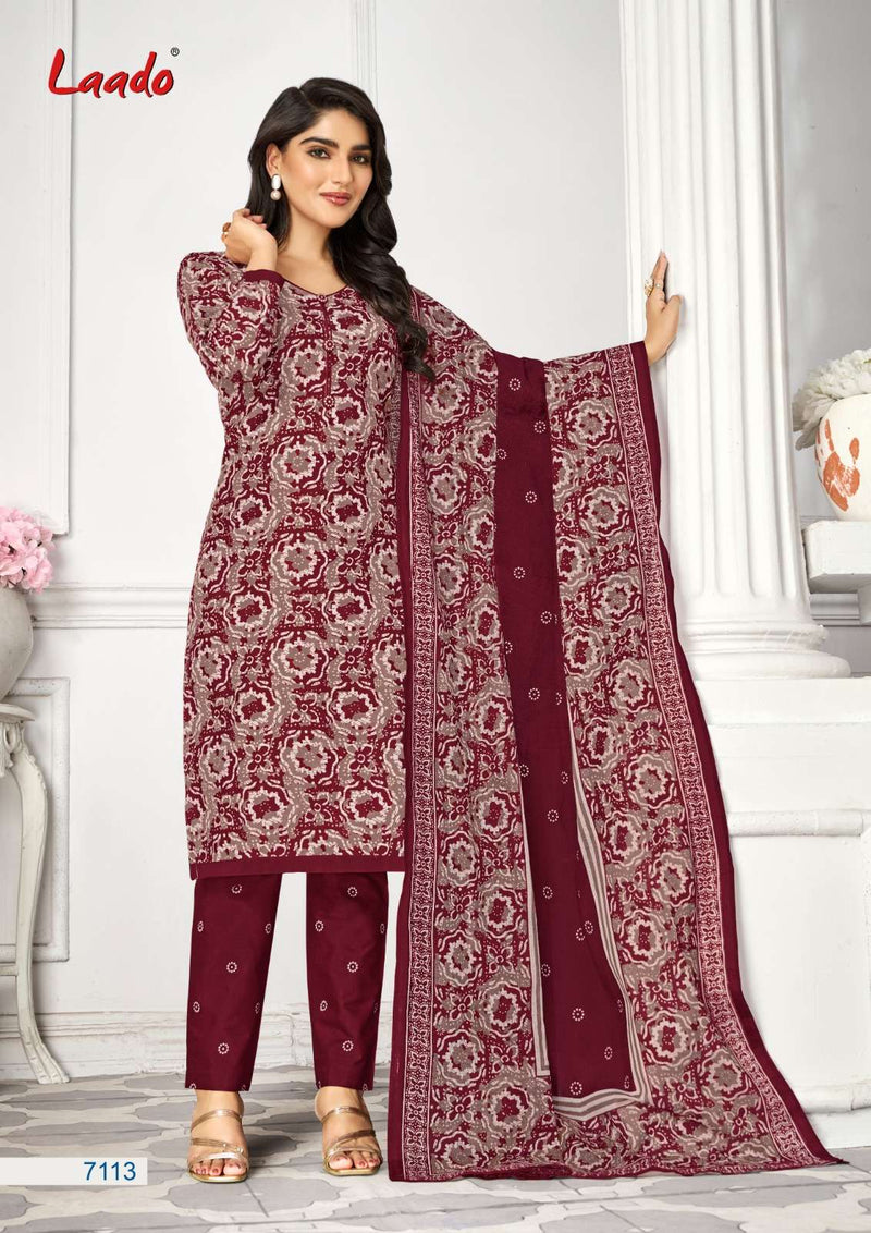 Laado Vol 71 Cotton Printed Regular Wear And Digital Printed Fancy Designer Salwar Kameez