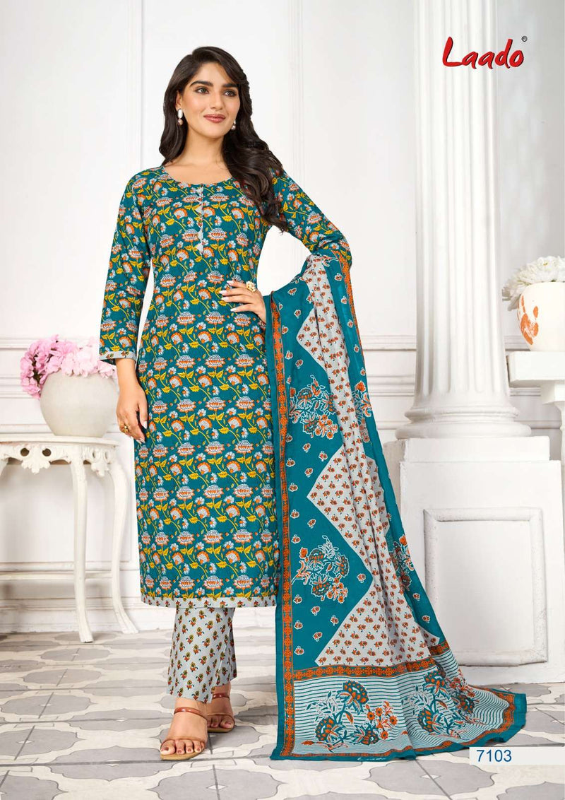 Laado Vol 71 Cotton Printed Regular Wear And Digital Printed Fancy Designer Salwar Kameez