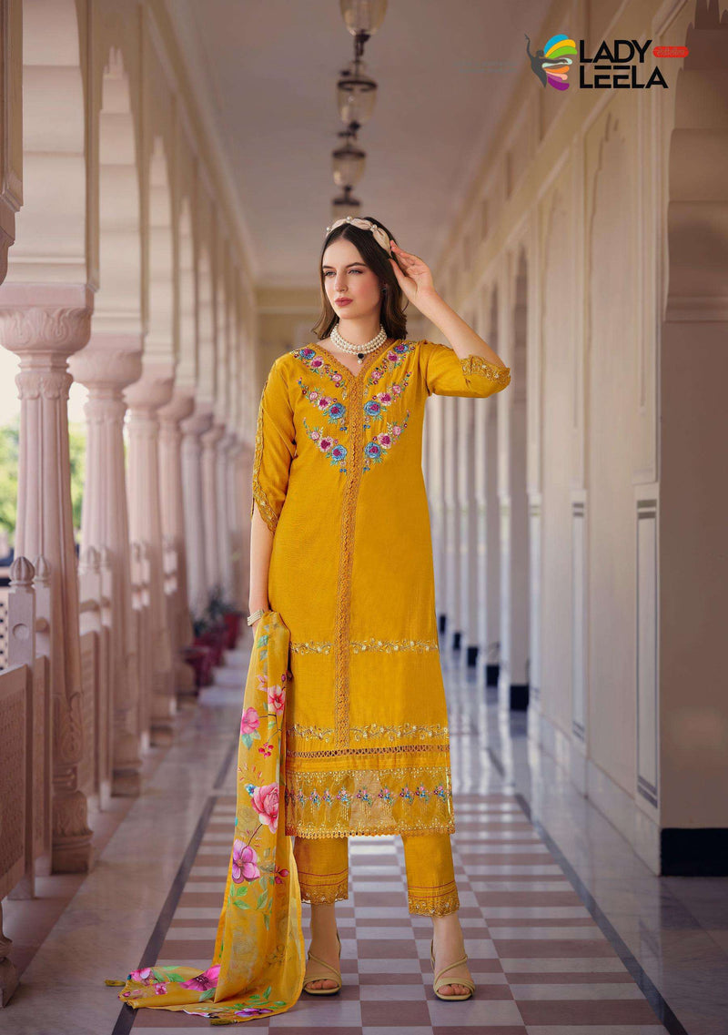 Lady Leela Sajda Viscose Embroidery Handwork Fancy Designer Kurti