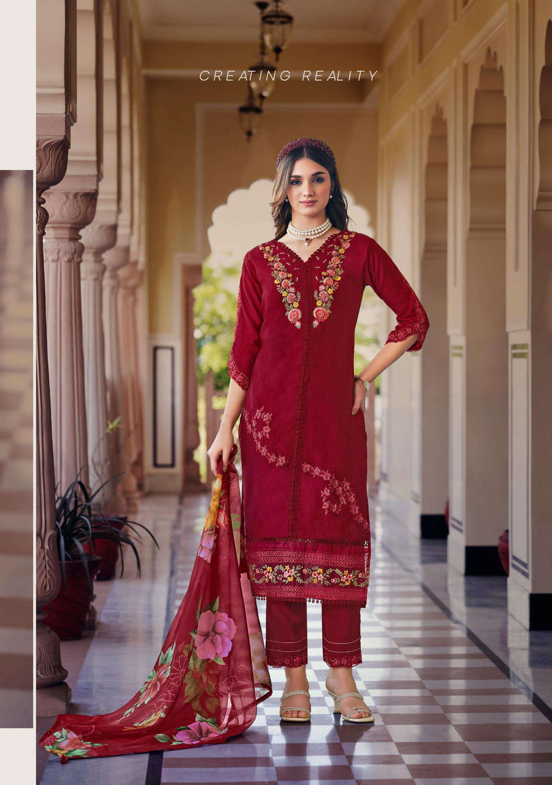 Lady Leela Sajda Viscose Embroidery Handwork Fancy Designer Kurti