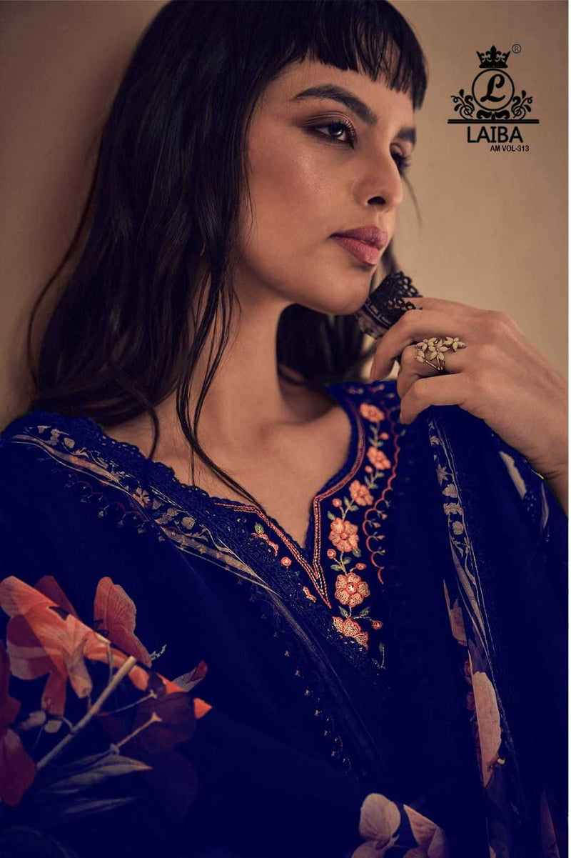 Laiba Designer Vol 313 Organza With Crepe Designer Pret Kurti