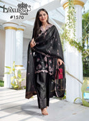 Laxuria Trendz 1570 Satin Embroidered Work Cutwork Designer Pret Kurti