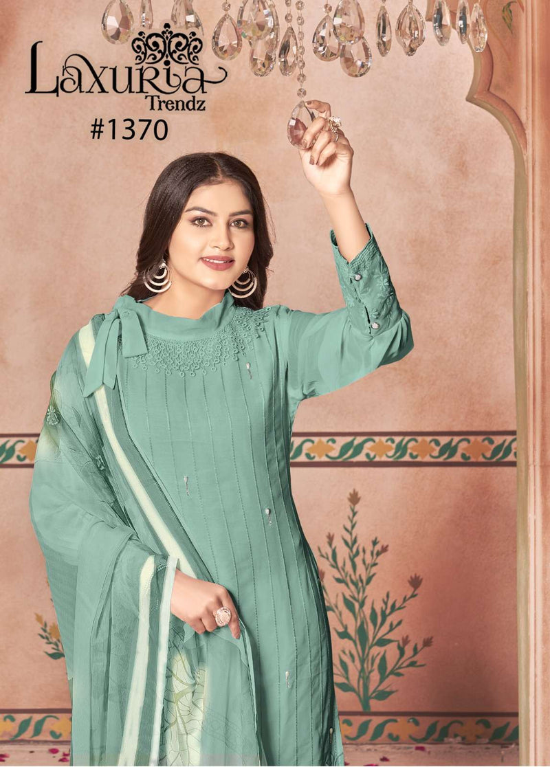 Laxuria Trendz Laxuria 1370 Faux Georgette Festival wear Pakistani Designer Combo Set Of Pret Kurti