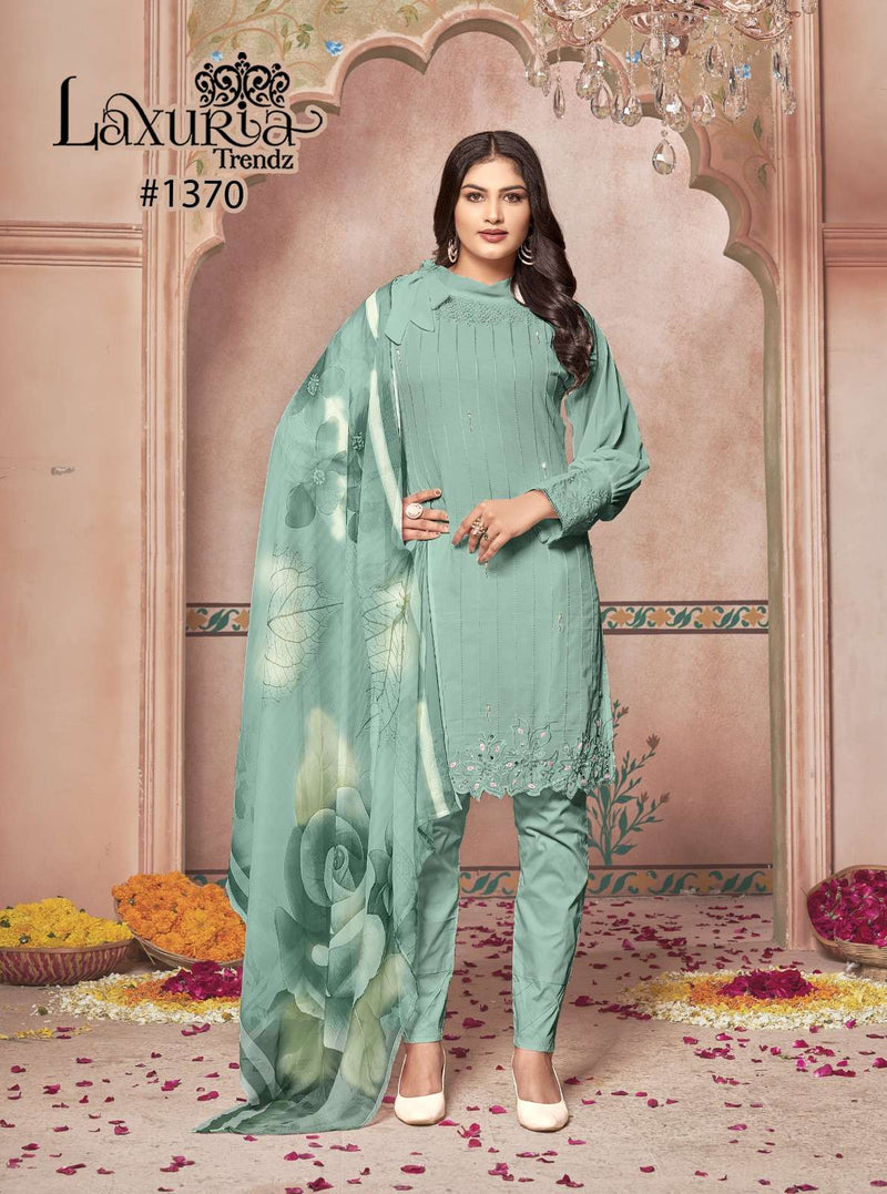 Laxuria Trendz Laxuria 1370 Faux Georgette Festival wear Pakistani Designer Combo Set Of Pret Kurti