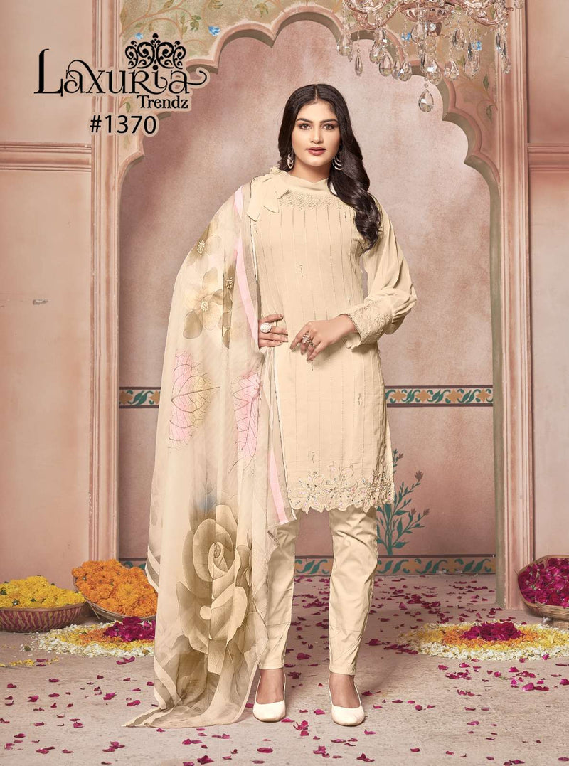 Laxuria Trendz Laxuria 1370 Faux Georgette Festival wear Pakistani Designer Combo Set Of Pret Kurti