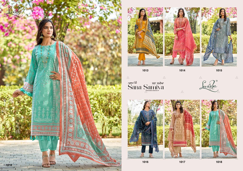 Levisha Sana Samiya Cambric Cotton Fancy Embroidery Work Salwar Suit