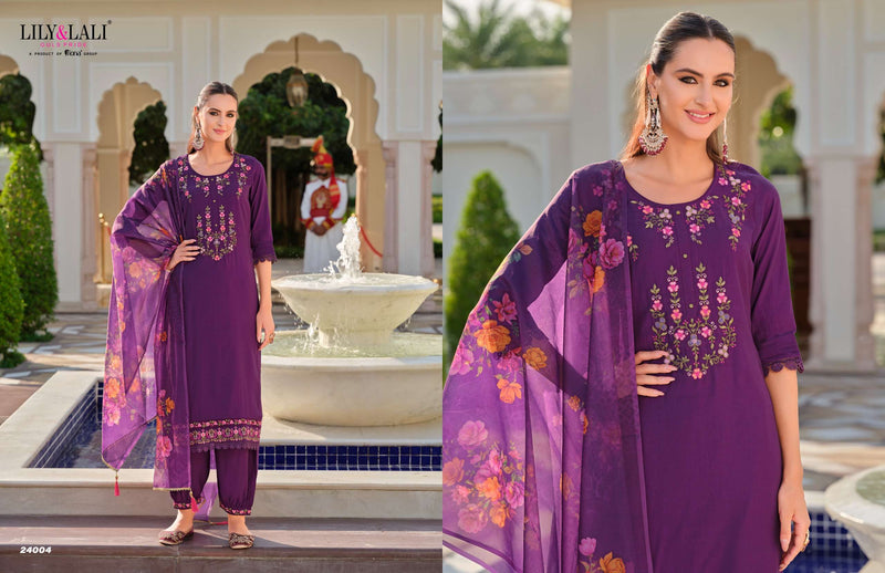 Lily And Lali Afghani Vol 5 Milan Silk Embroidery Handwork Kurti