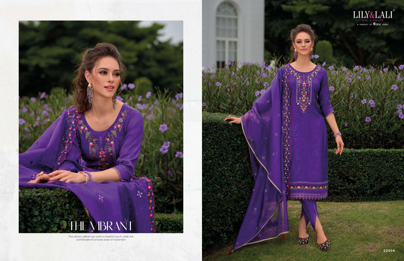 Lily And Lali Miraan Vol 3 Viscose Silk Handwork Designer Kurti