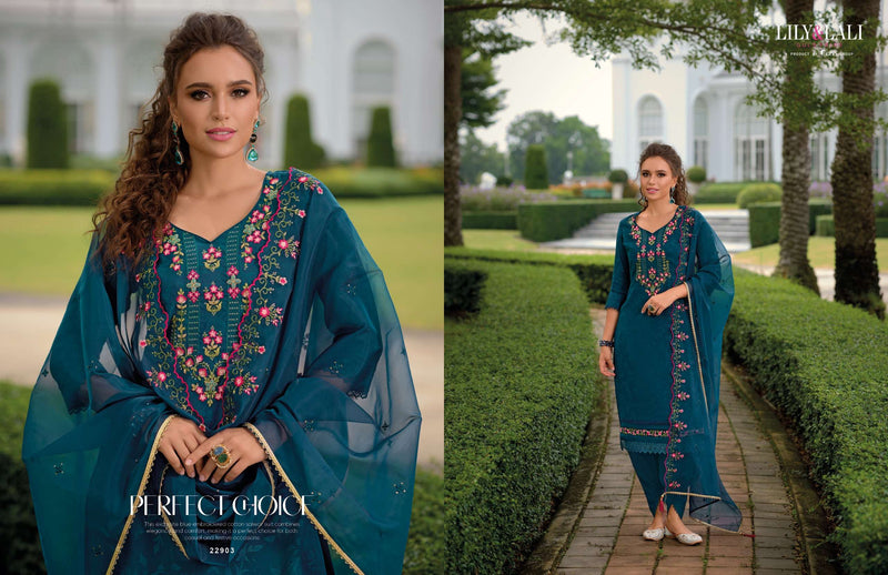 Lily And Lali Miraan Vol 3 Viscose Silk Handwork Designer Kurti