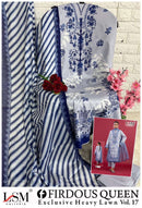 Lsm Galleria Firdous Queen Lawn Vol 17 Pure Lawn Cotton Printed Karachi Suit