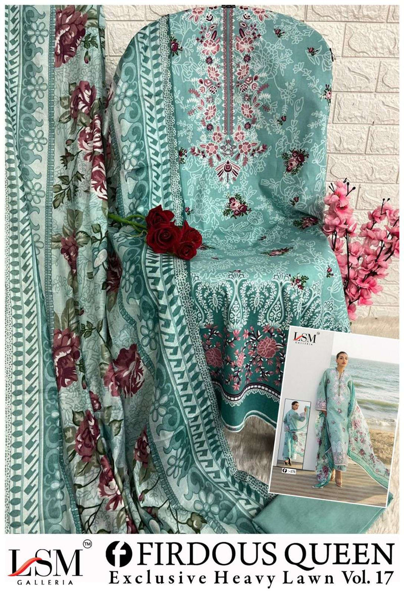 Lsm Galleria Firdous Queen Lawn Vol 17 Pure Printed Karachi Cotton Salwar Kameez