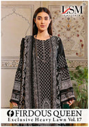 Lsm Galleria Firdous Queen Lawn Vol 17 Pure Printed Karachi Cotton Salwar Kameez