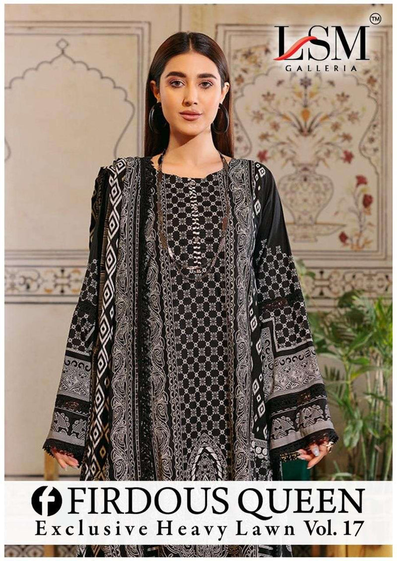Lsm Galleria Firdous Queen Lawn Vol 17 Pure Printed Karachi Cotton Salwar Kameez