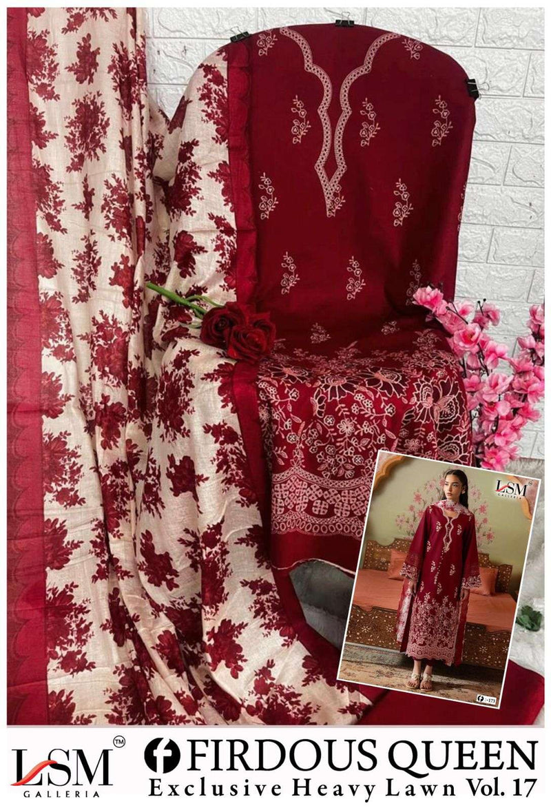 Lsm Galleria Firdous Queen Lawn Vol 17 Pure Printed Karachi Cotton Salwar Kameez