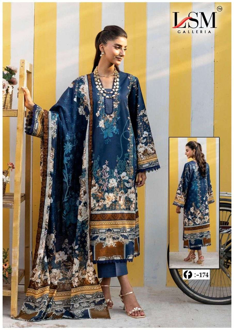 Lsm Galleria Firdous Queen Lawn Vol 17 Pure Printed Karachi Cotton Salwar Kameez