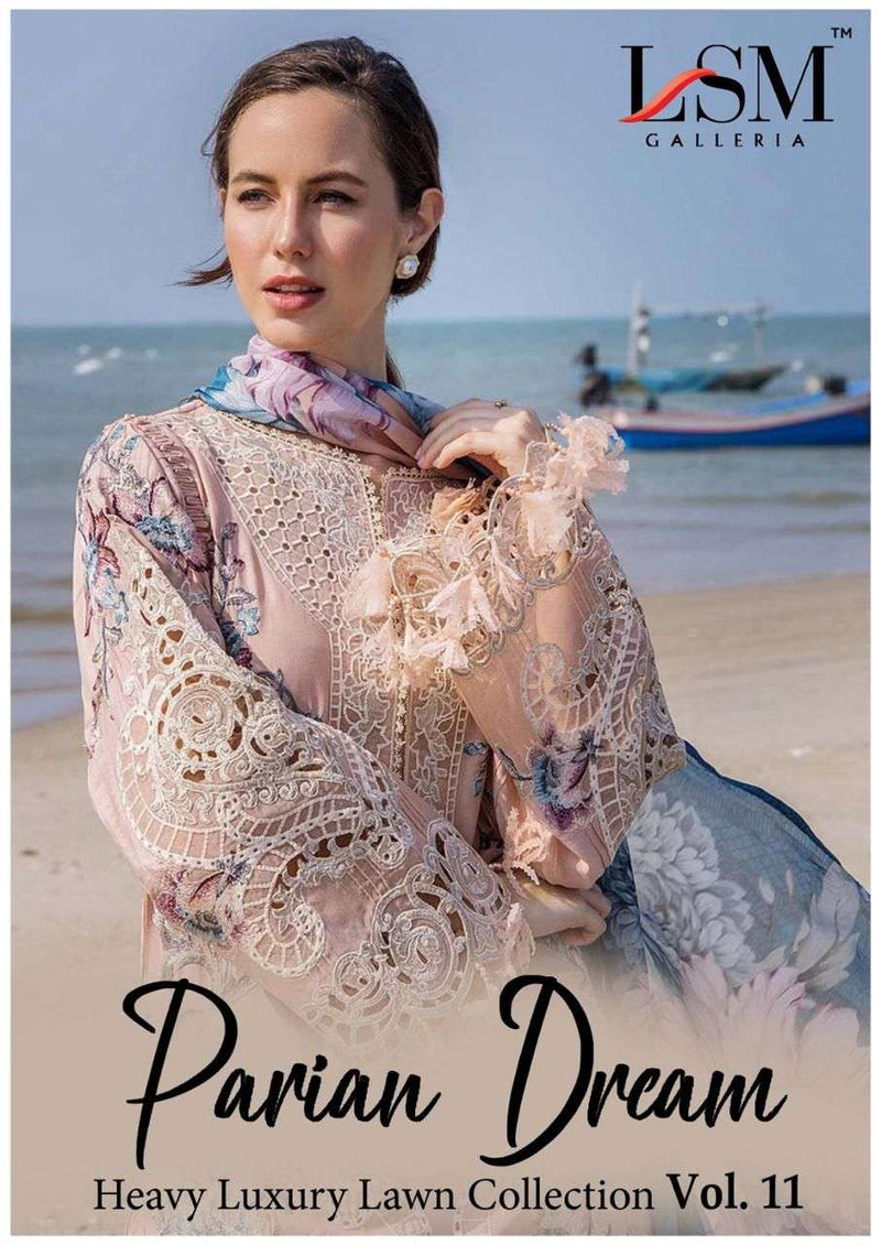 Lsm Galleria Parian Dream Vol 11 Pure Lawn Cotton Printed Wear Salwar Suit