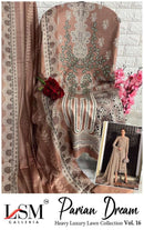 Lsm Galleria Parian Dreams Vol 16 Pure Lawn Cotton Printed Karachi Salwar Suit