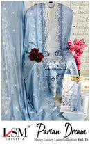 Lsm Galleria Parian Dreams Vol 16 Pure Lawn Cotton Printed Karachi Salwar Suit